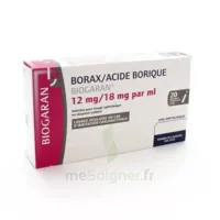 Borax/acide Borique Biogaran 12 Mg/18 Mg/ml, Solution Pour Lavage Ophtalmique En Récipient Unidose à RUMILLY
