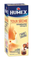 Humex 0,33 Mg/ml Solution Buvable Toux Sèche Oxomemazine Sans Sucre édulcorée à L'acésulfame Potassique Fl/150ml à RUMILLY